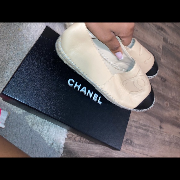 Chanel espadrilles nude and black - Picture 6 of 8